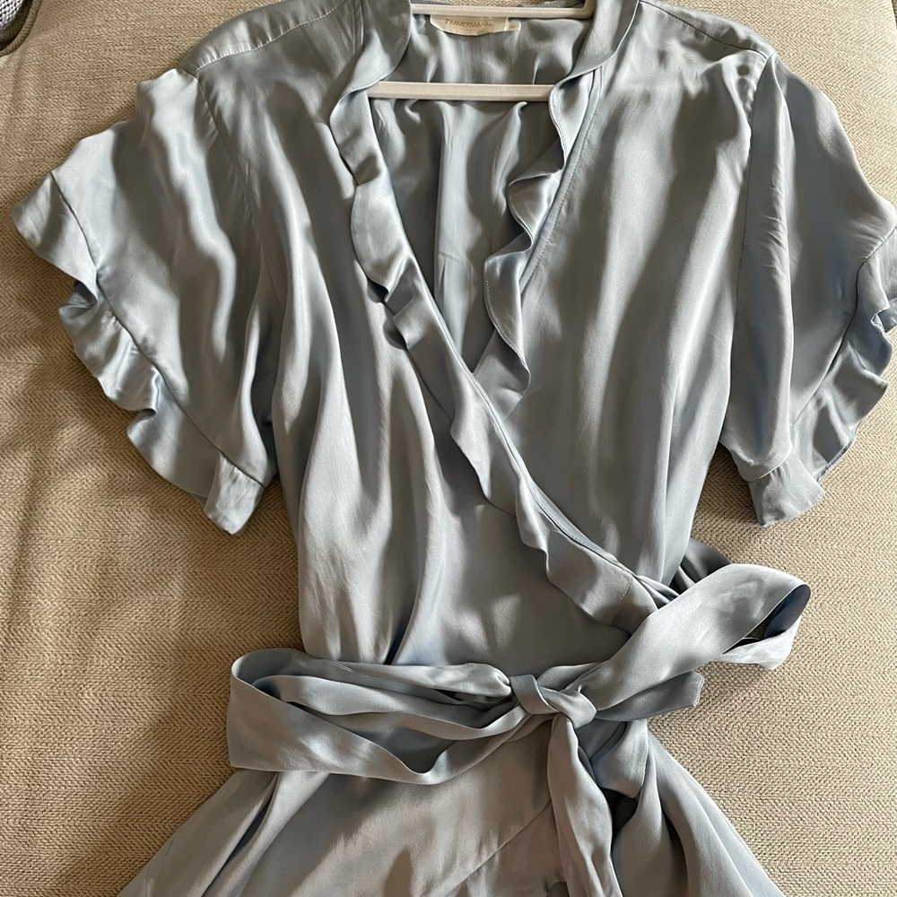 Zimmermann wrap blouse 100% silk